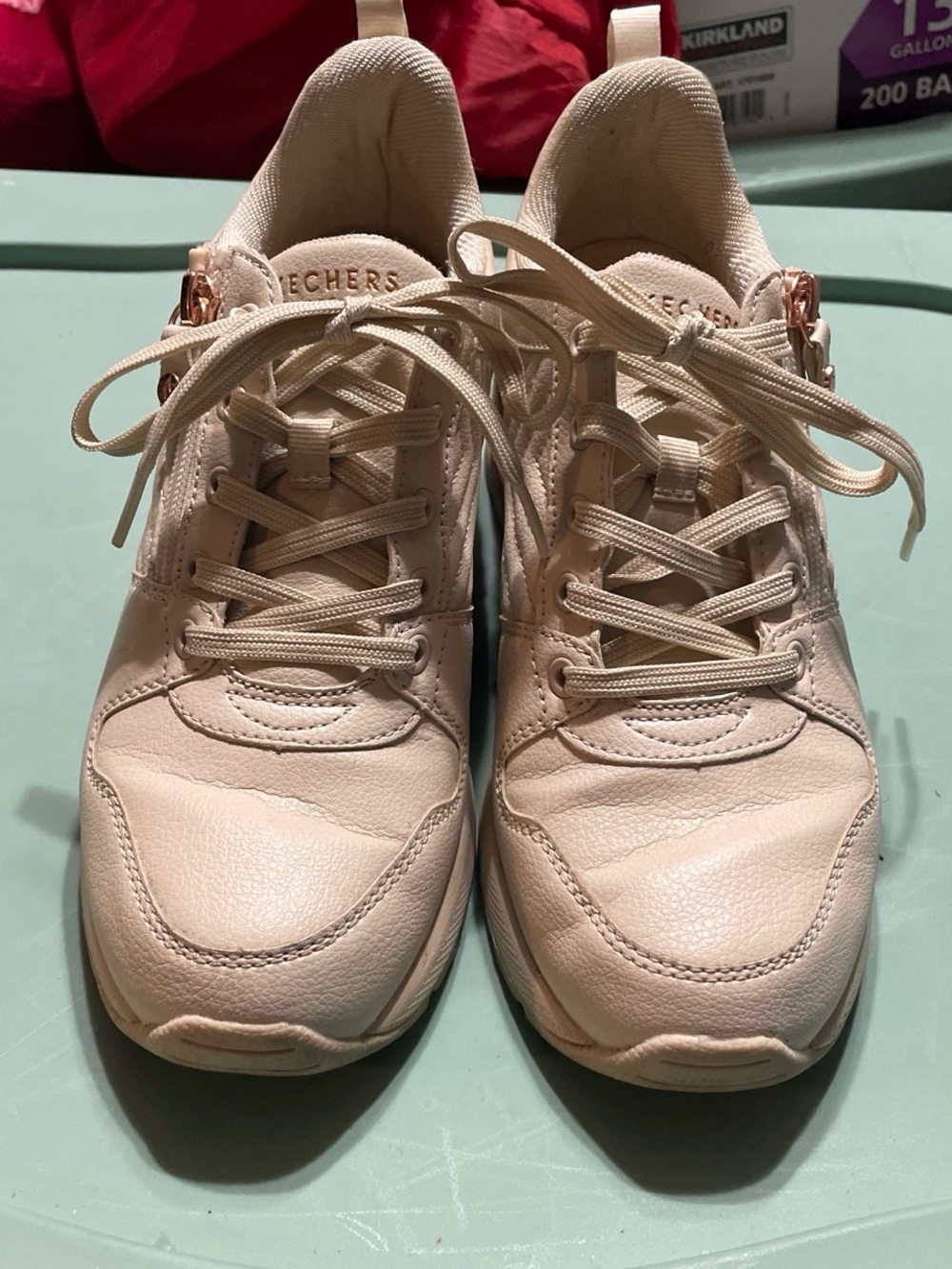 Skechers Women's Lace-Up Athletic Sneakers - Light Blush